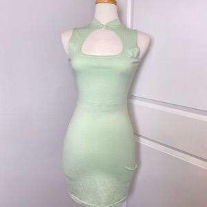 Mint Green Missguided Mini Dress